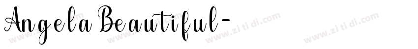 Angela Beautiful字体转换